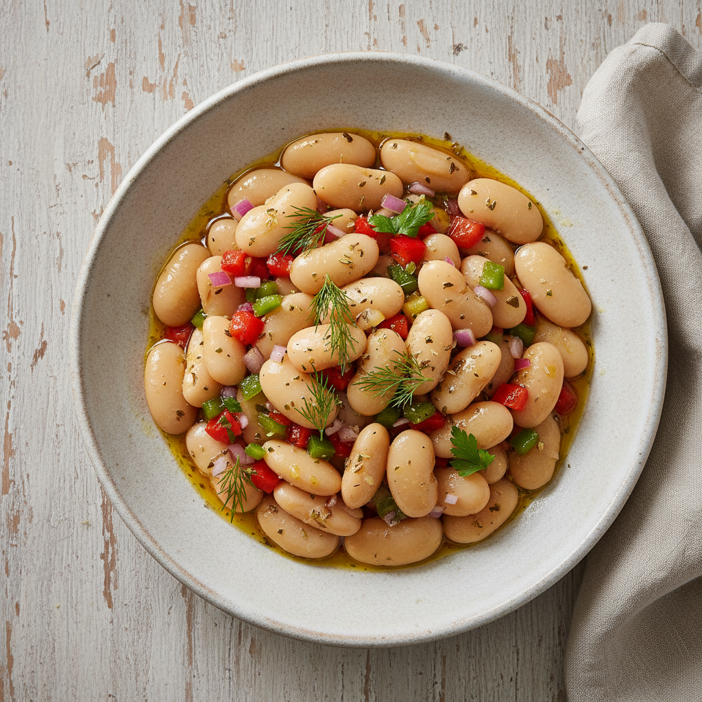 Gigante beans in vinaigrette